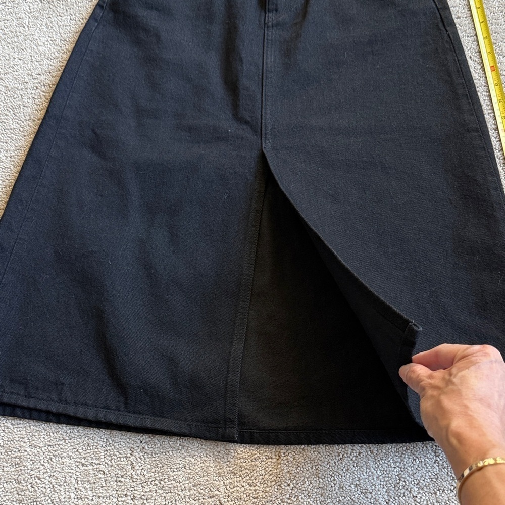 Uniqlo Black Denim Skirt - Picture 5 of 7